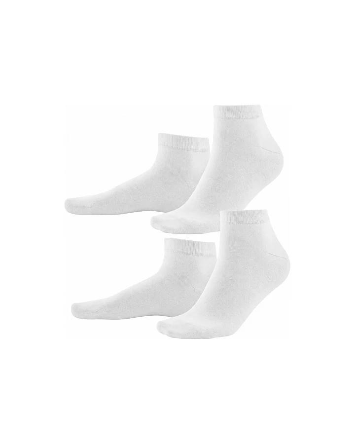 Living Crafts Sneaker-Socken "Curt", 2er-Pack, white Gr. 39-42