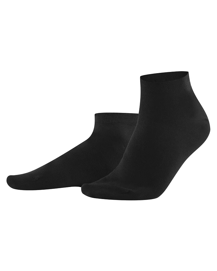 Living Crafts Sneaker-Socken "Curt", 2er-Pack, black Gr. 39-42