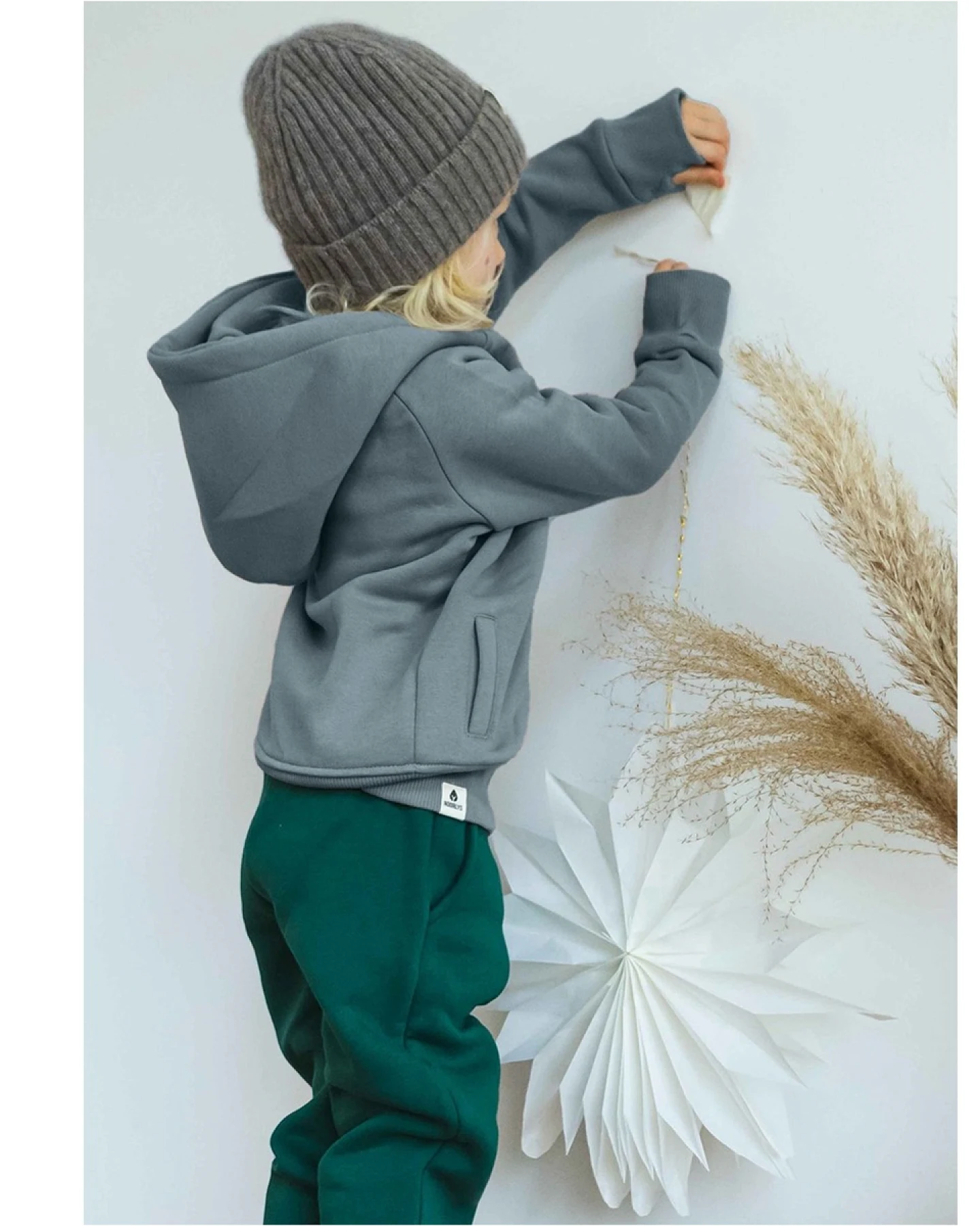 Kinder Hoodie CLASSIC StormyWeather Gr.154/160 – Ansicht 2