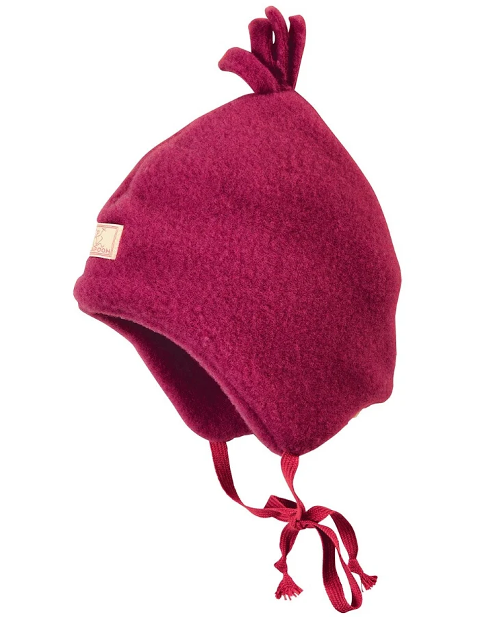Pickapooh Baby und Kinder Mütze Bio-Schurwolle Fleece granita Gr.44