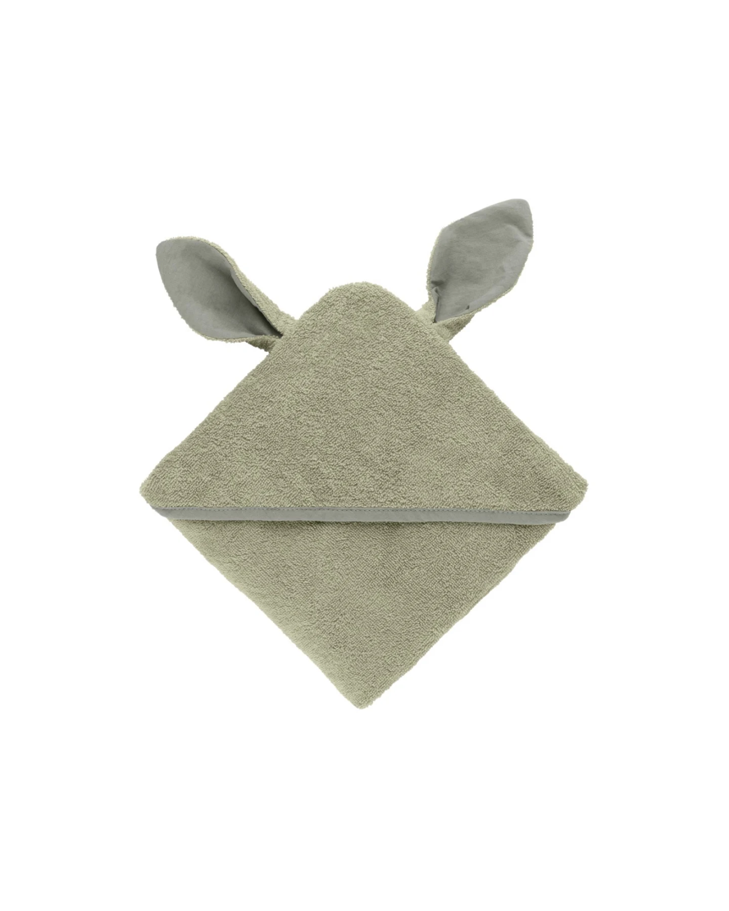 BIBS Baby Kapuzenhandtuch Kangaroo Bio-Baumwolle - Sage Maße 66 x 66 cm – Ansicht 2
