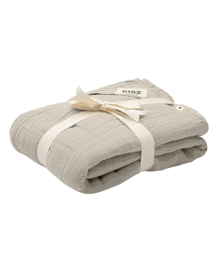 BIBS Pucktuch Bio-Baumwolle Musselin Sand Maße 120 x 120 cm