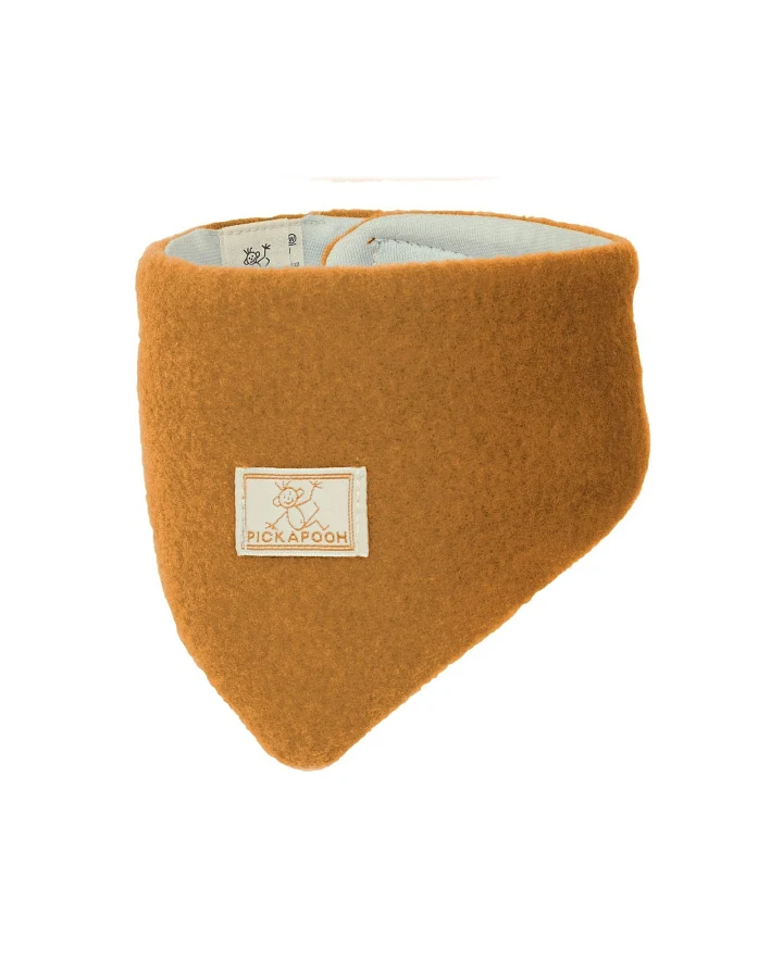Pickapooh Baby und Kinder Dreieckstuch Bio-Schurwolle caramel Gr.2 (ca. 45cm lang)