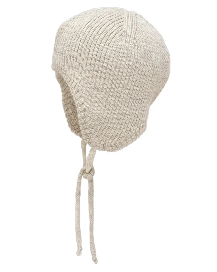 Pickapooh Baby Mütze Wolle Seide Feinstrick melange-natur Gr. 2 (42-46cm)