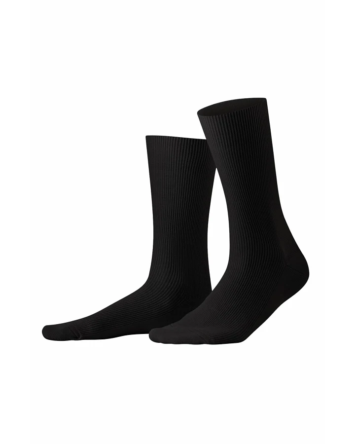 Living Crafts Damen - Herren Socken "Davos", black Gr.38-40