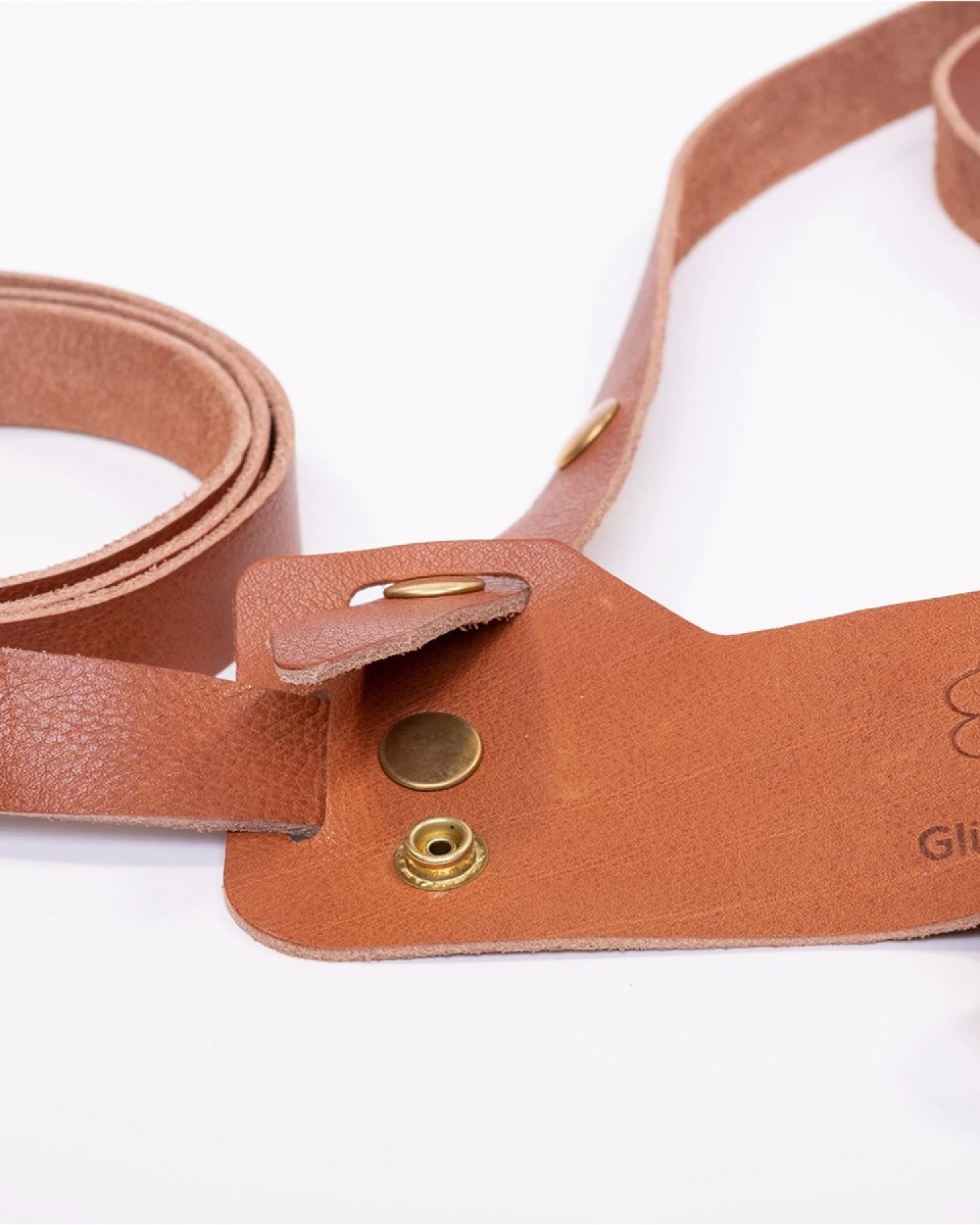 Pferdezügel aus pflanzlich gegerbtem Leder braun Länge 100 cm, Breite 20 cm – Ansicht 2