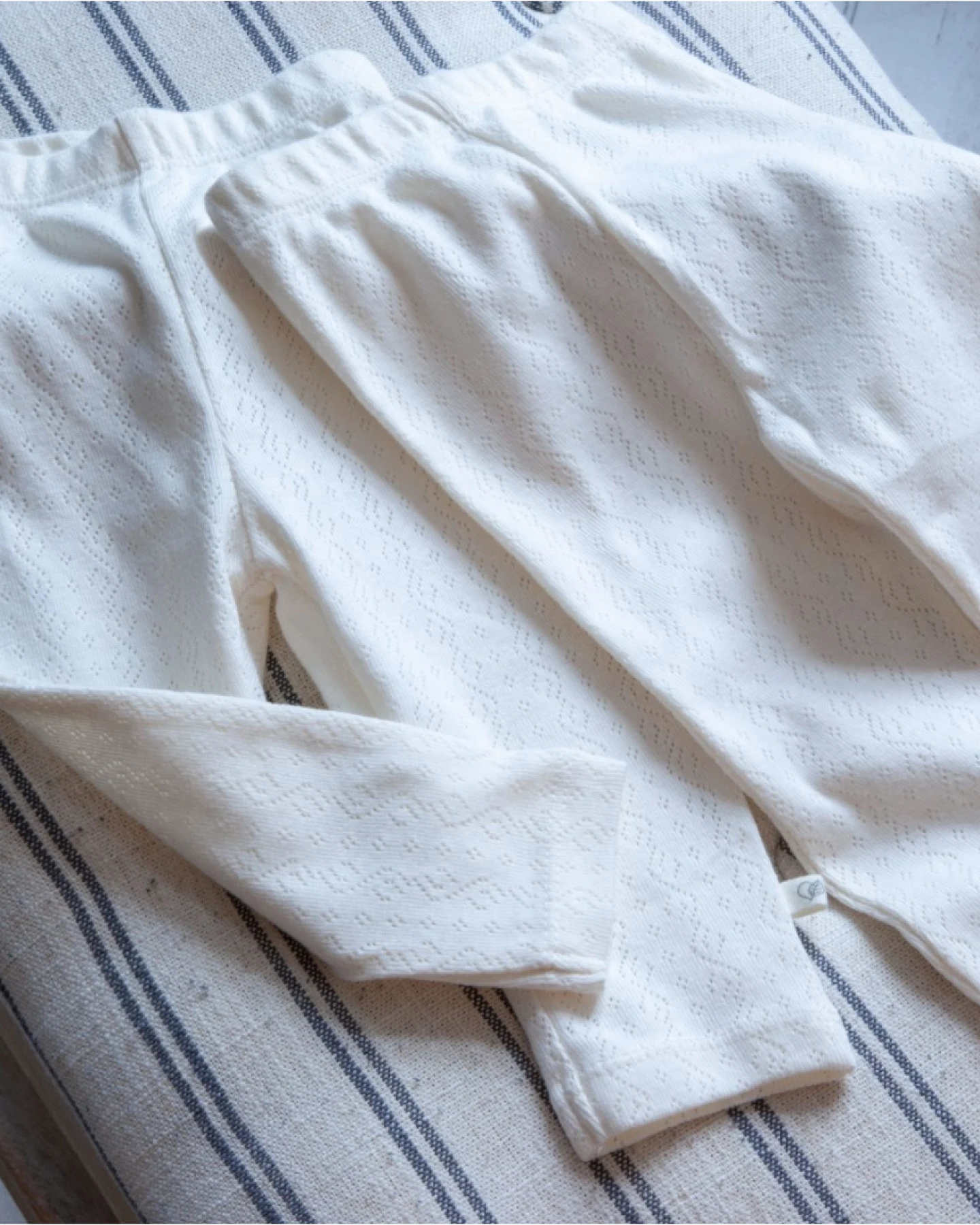 Baby und Kinder Leggings Bio-Baumwolle 2er Set off white Gr. 50/56 – Ansicht 2