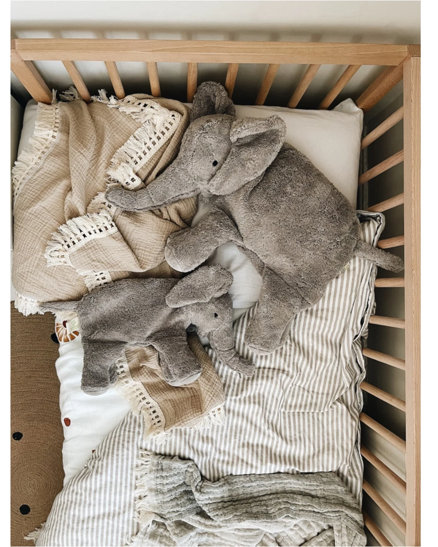 Kinder Körnerkissen Kuscheltier, Bio-Dinkelspelz (kbA), Elefant groß Maße 46 x 30 x 11 cm – Ansicht 2