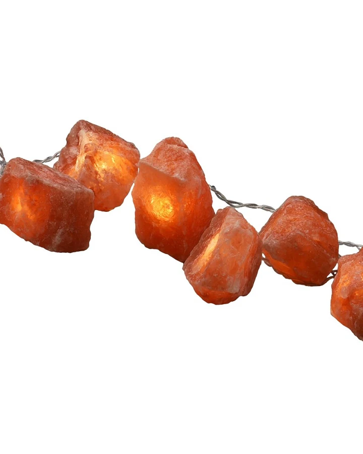 LED-Lichterkette Beleuchtete Salzkristalle Rock Länge ca. 160 cm, Gewicht ca. 1050 g
