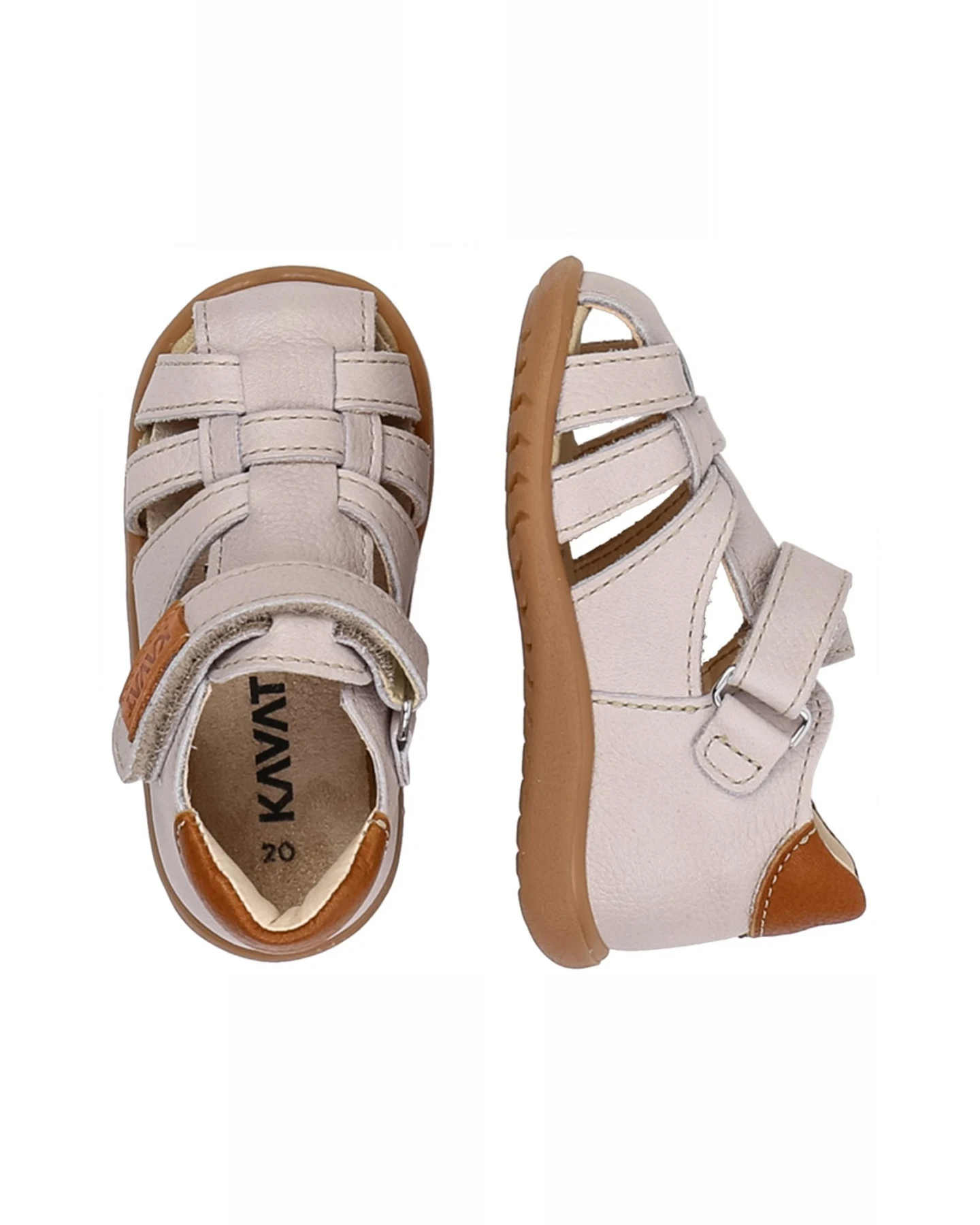 Kavat Kinder Sandalen Rullsand pflanzlich gegerbt crystal Gr. 24 – Ansicht 2