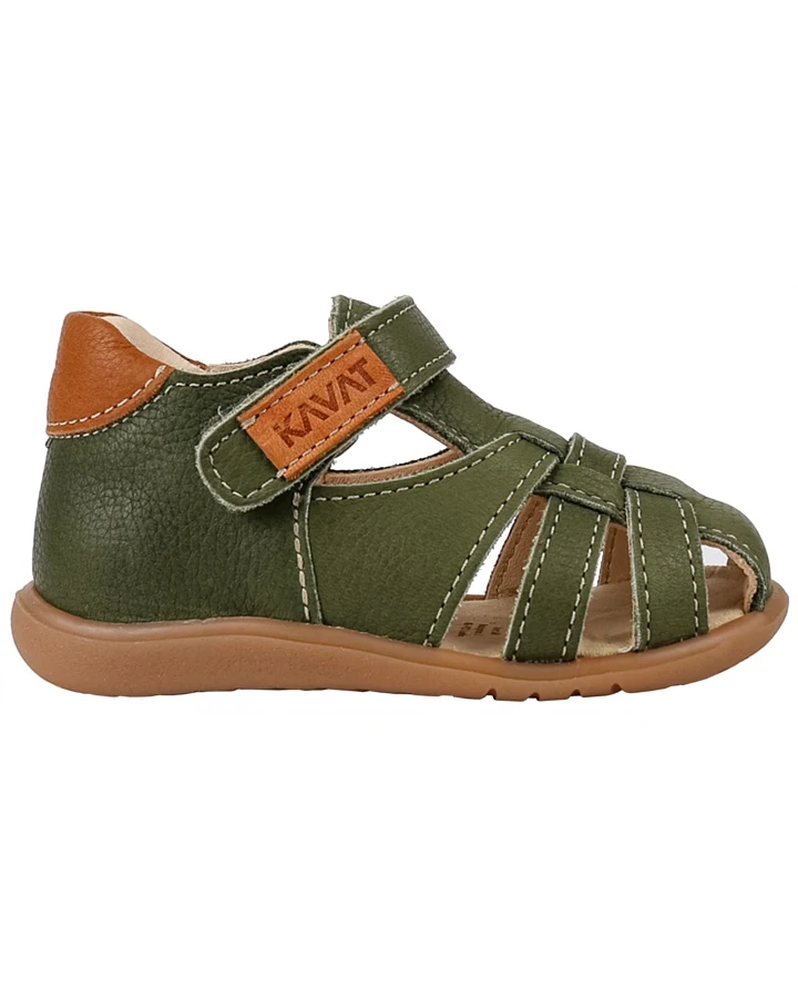 Kavat Kinder Sandalen Rullsand pflanzlich gegerbt khaki Gr. 22
