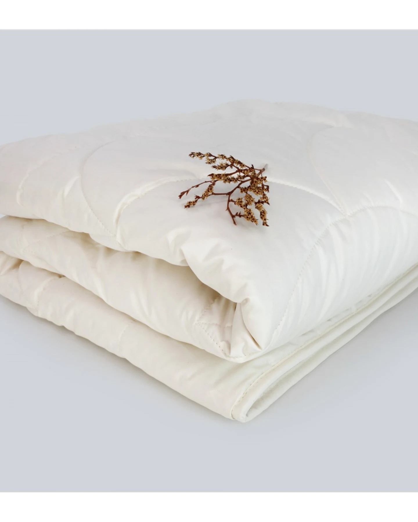 Baby- und Kinderbettdecke Baumwolle (kbA)-Kapok 100 x 135 cm, 590 g (Duo-Ganzjahr) – Ansicht 2