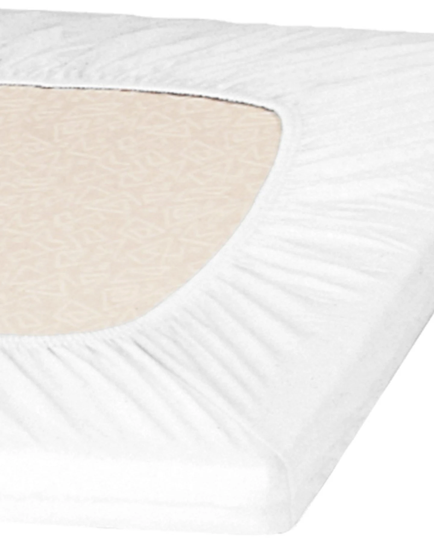 Spannbettlaken Bio-Baumwolle Jersey weiß Gr.3 (140x200x18-160x200x18 cm) – Ansicht 2