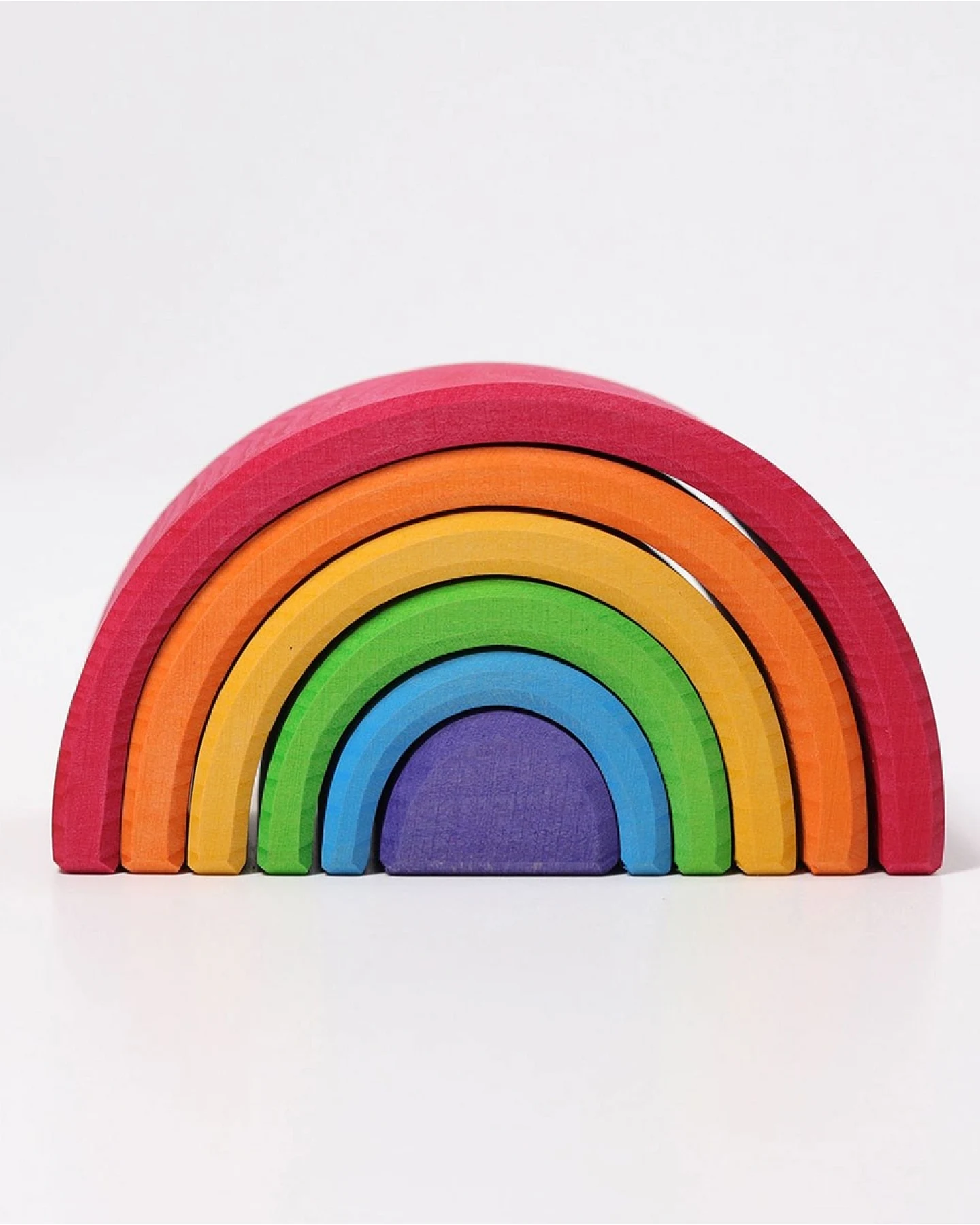 Grimms Kleiner Regenbogen aus Lindenholz, 6-teilig, bunt lasiert Maße 17 x 6,5 x 8,7 cm – Ansicht 2
