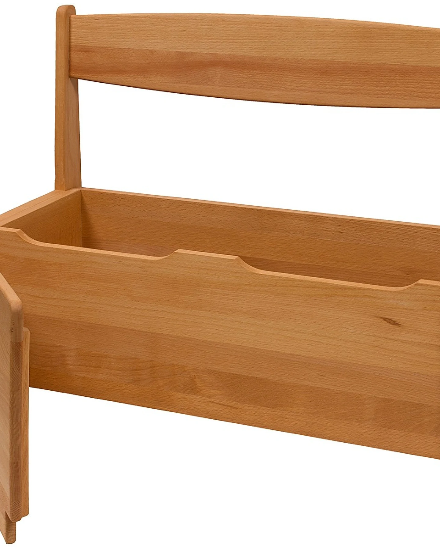 Kindertruhenbank Buche massiv geölt Maße (H/B/T) 60x75 x34 cm – Ansicht 2