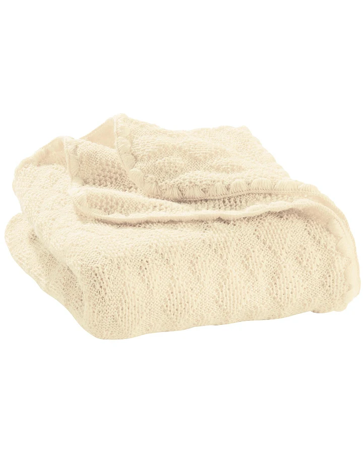Disana Baby Wolldecke Bio-Merinowolle naturweiß Maße 80 x 100 cm