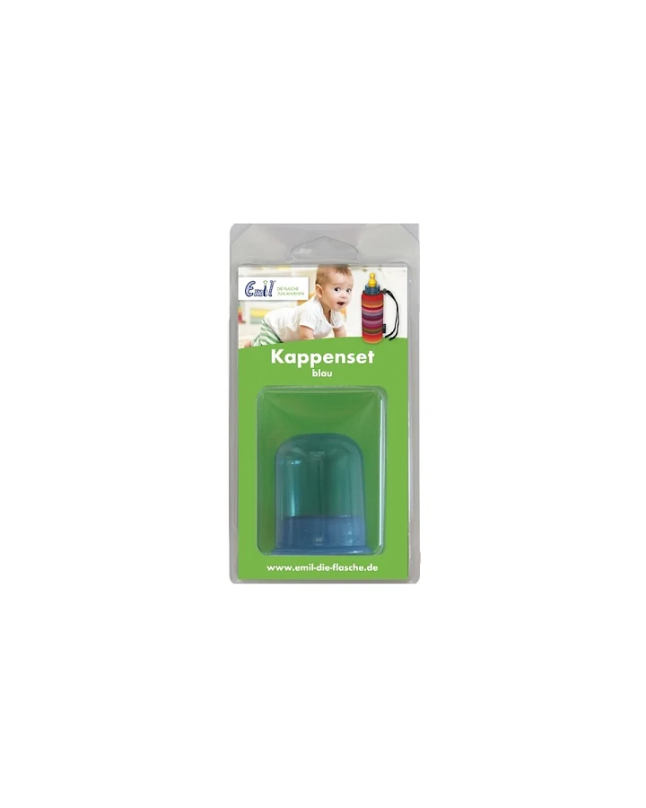 Emil Kappenset blau, verpackt Nur für Babyflasche