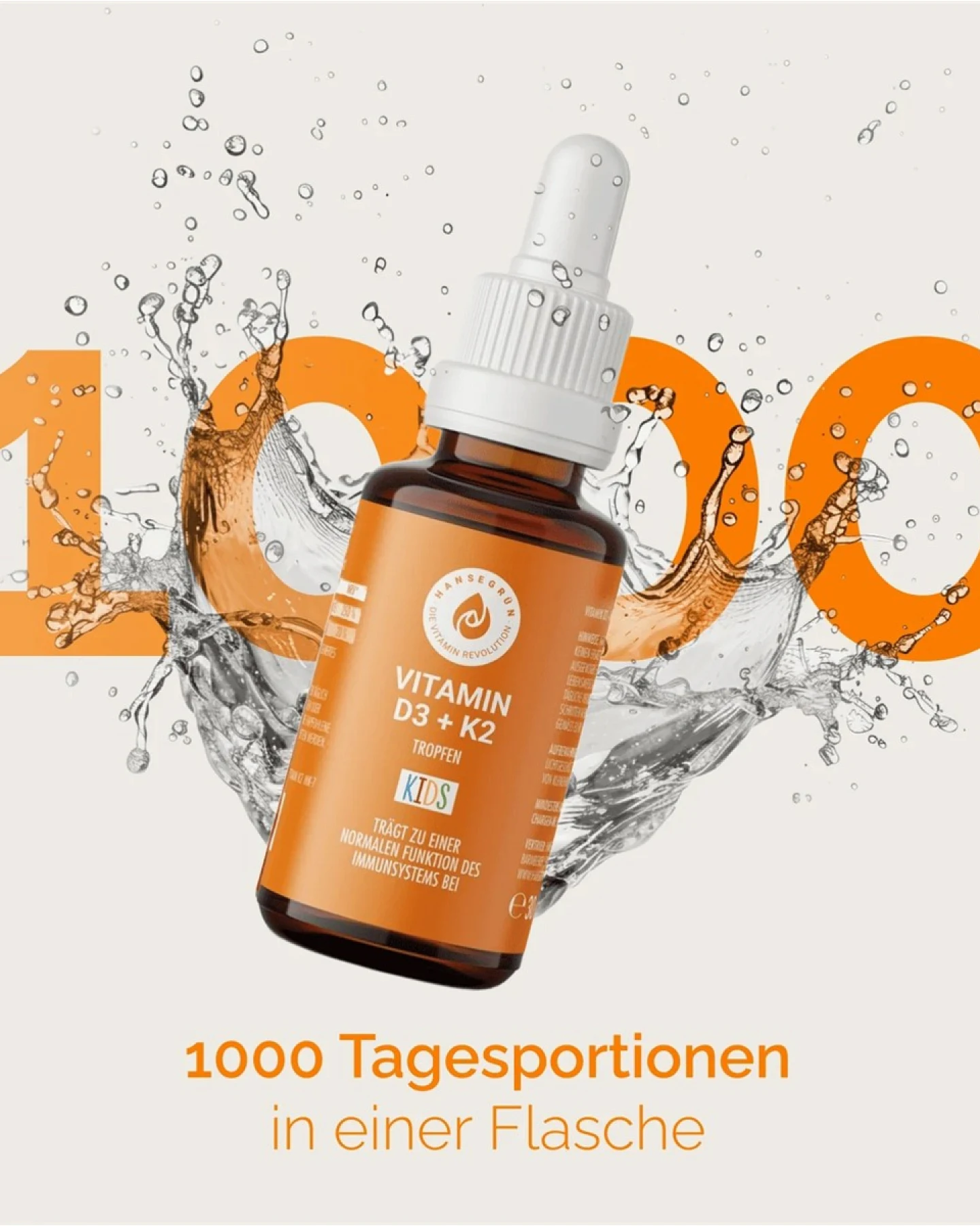 Vitamintropfen D3 K2 Kids "Immunsystem & starke Knochen" – Ansicht 2
