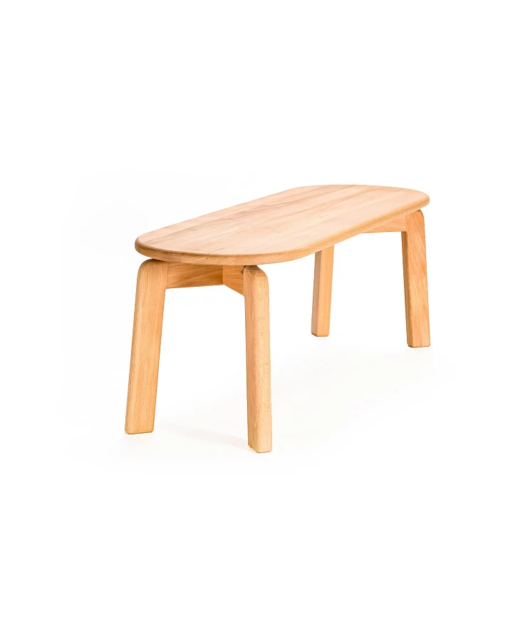 Kinderbank Leo Buche massiv geölt 90 x 30 x 32,5 cm