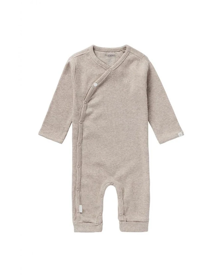 Strampler Nevis taupe melange rip Gr. 44