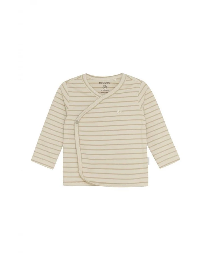 Wickelshirt Langarm Nour Stripe pattern off white Gr. 50