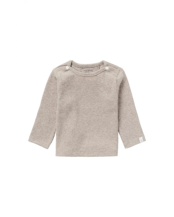 Produktseite: Langarmshirt Natal taupe melange rip Gr. 62