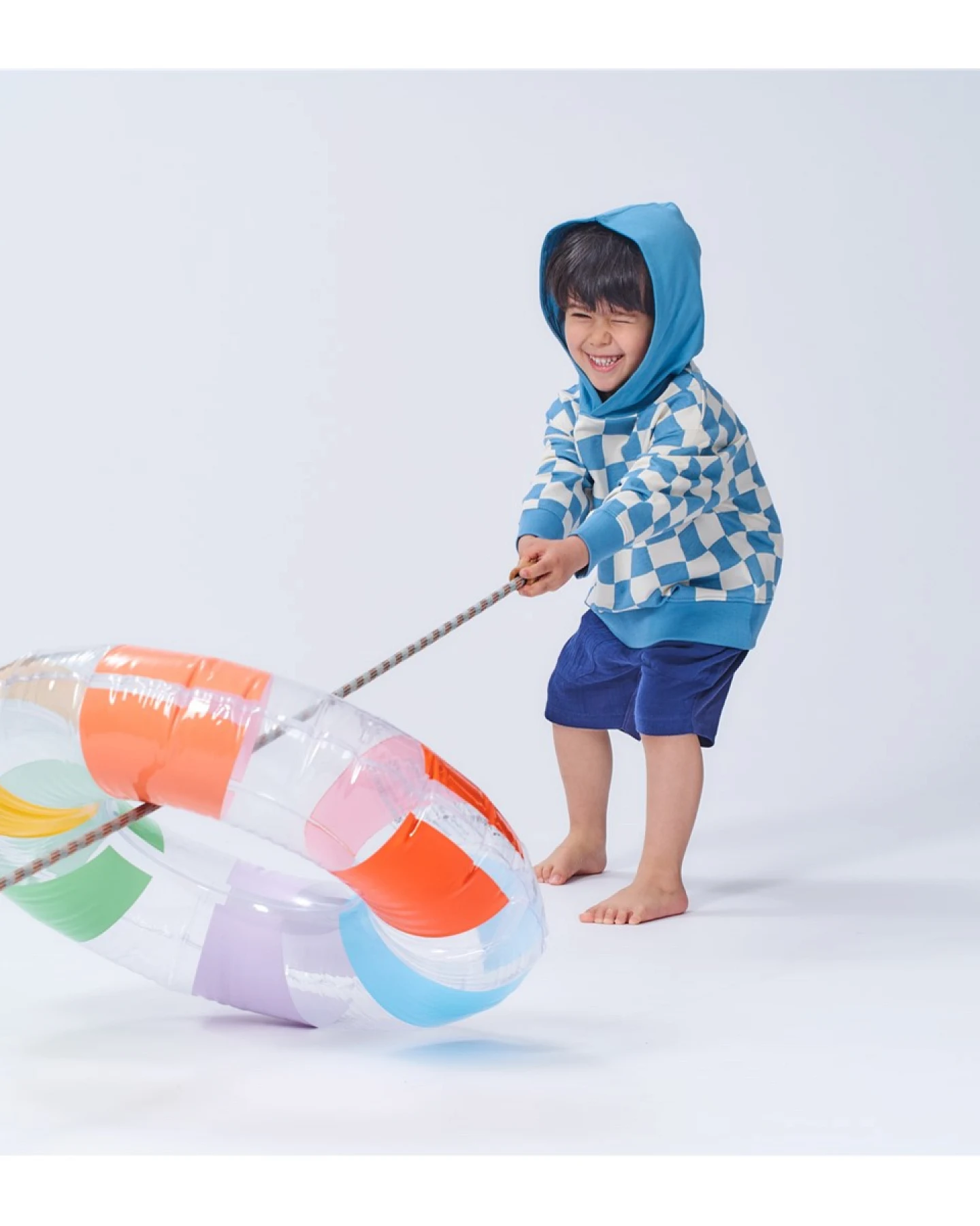 Sense Organics Kinder Pullover mit Kapuze dusty blue Gr.92 (18-24 Monate) – Ansicht 2