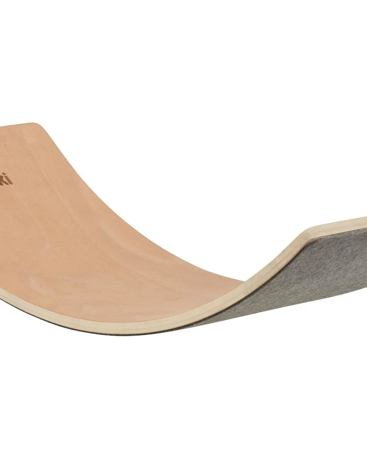 Produktseite: goki Balance Board Wave aus Holz Maße 82 x 30 x 1,8 cm