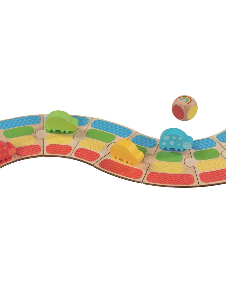 goki Glückskäferrennen Würfelspiel aus Holz Länge ca. 57,5 cm