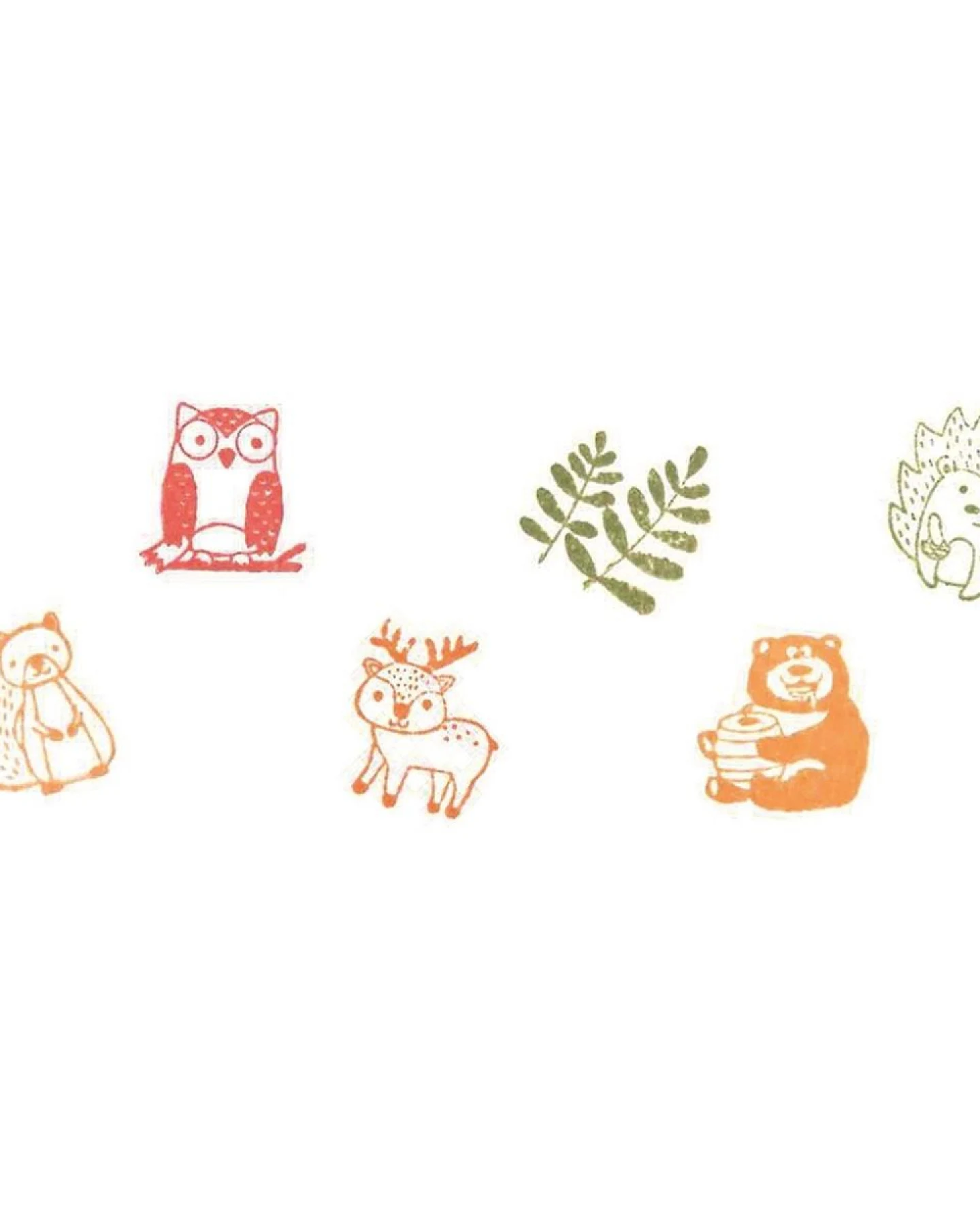 goki Kinder Stempelset mit buntem Stempelkissen "Waldtiere" 9-teilig – Ansicht 2