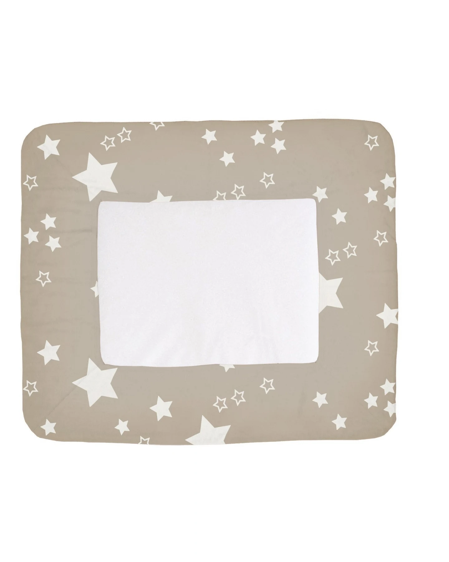 Wickelauflagenbezug Perkal Bio-Baumwolle Stern grau Maße 85 x 75 cm – Ansicht 2