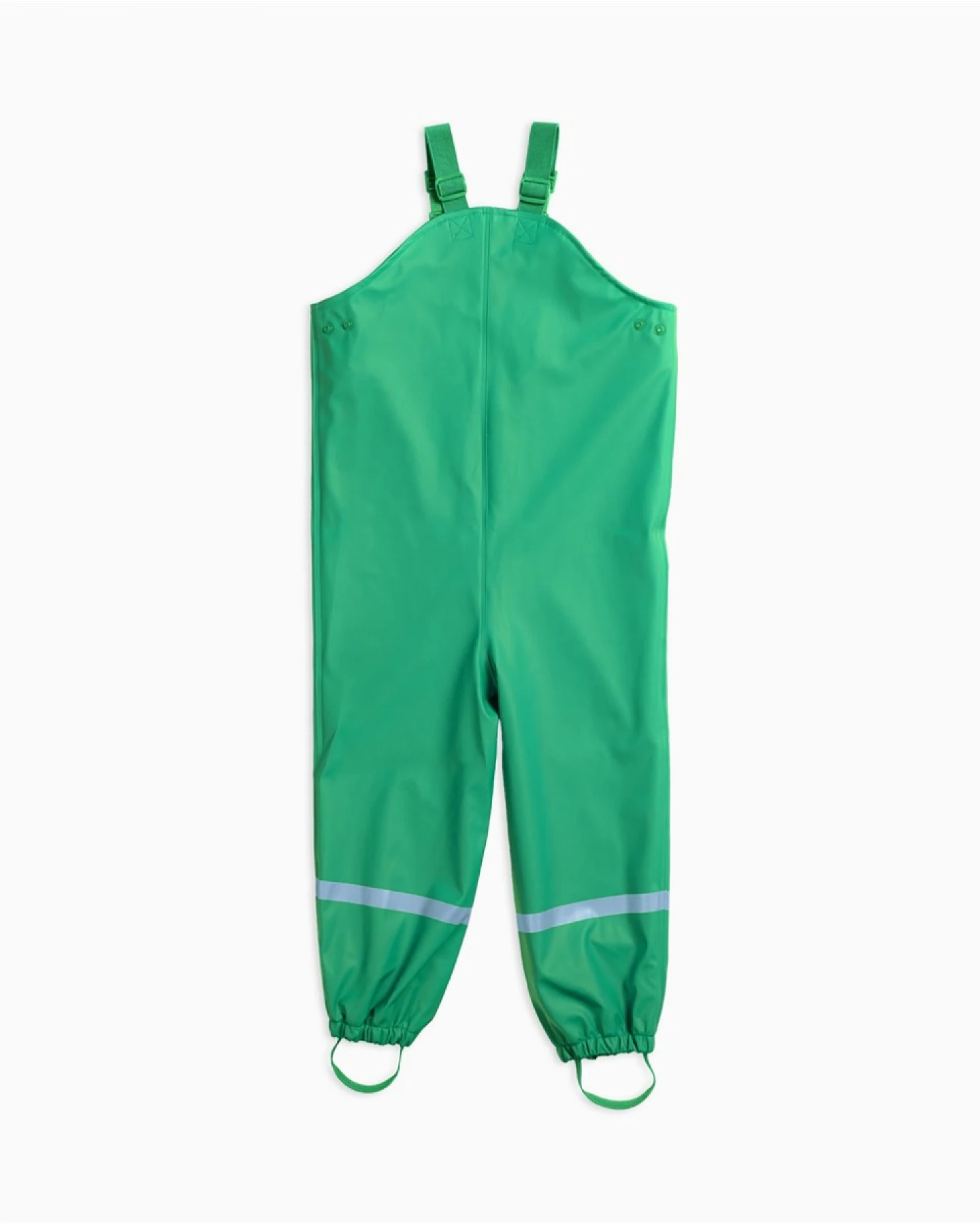 BMS Kinder Buddelhose Regenhose mit Latz Räuberwald SoftSkin grün Gr.122 – Ansicht 2