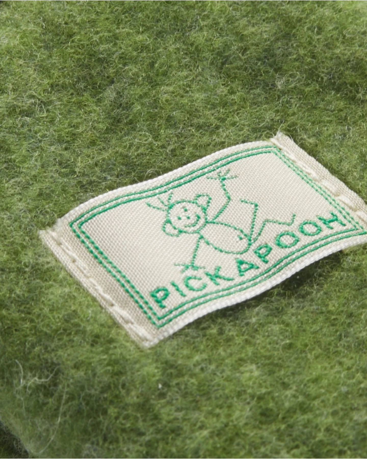 Pickapooh Kinder Fäustlinge Bio-Merinowolle Fleece moos Gr. 3 (2 bis 4 Jahre) – Ansicht 2