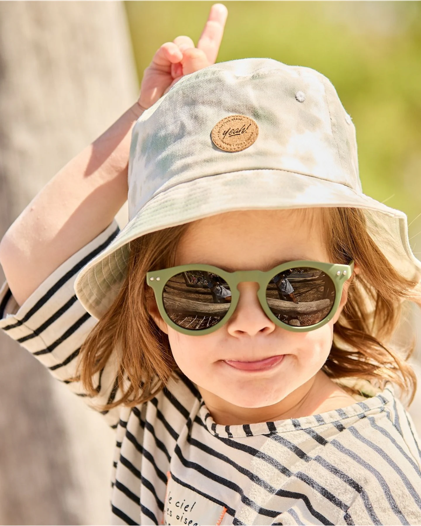 KIDS-Sonnenbrille, UV 400, retro tee Onesize, 6-7 Jahre – Ansicht 2
