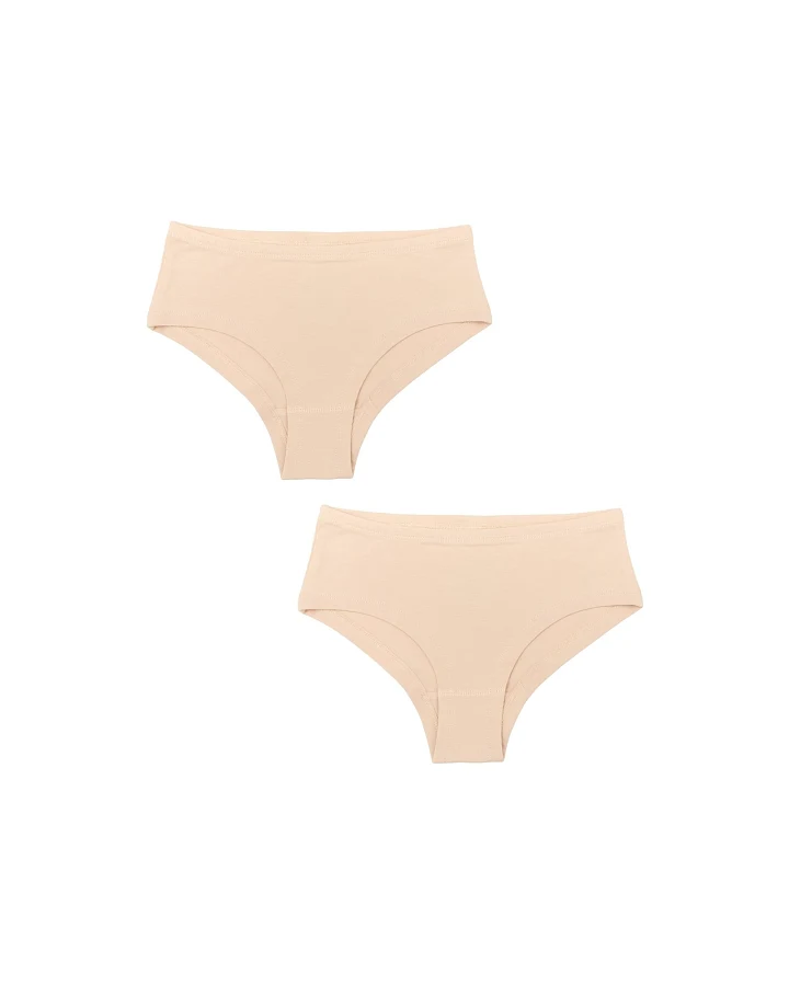 Mädchen Hipster Beige 2er Pack Gr. 104