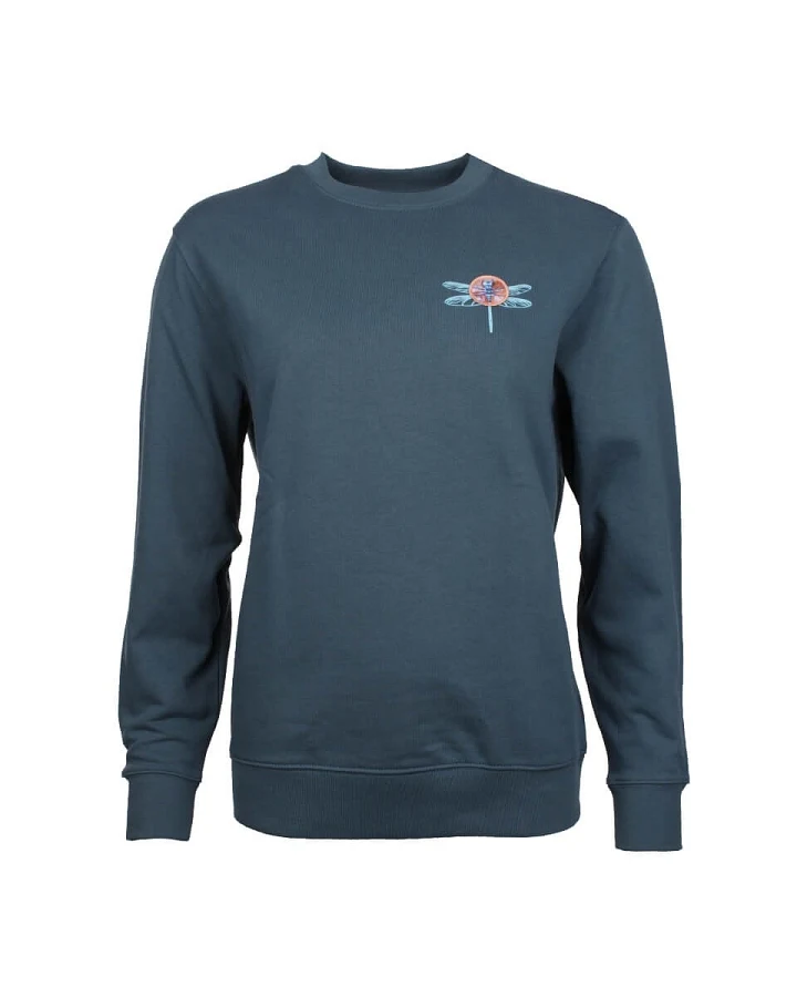 Damen Pullover "Drachenfliege PÄP" tannenblau S