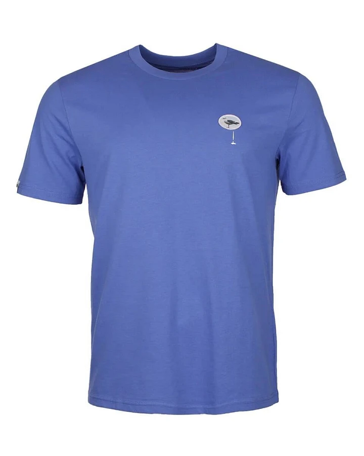 Herren T-Shirt "Glücksschiss PÄP" blaugrau S