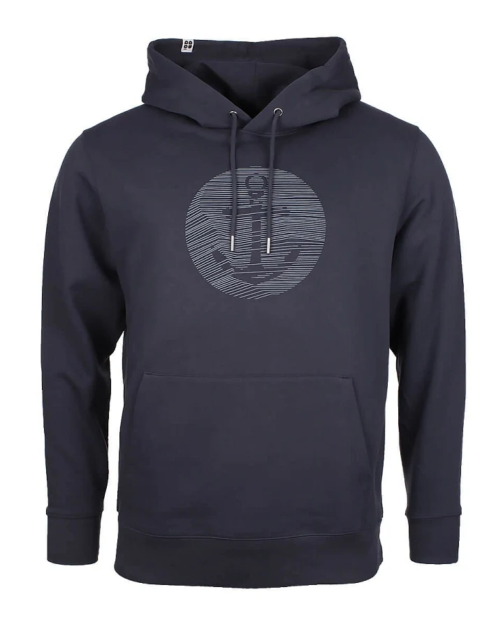 Herren Hoodie "Ancora" indianisches grau M
