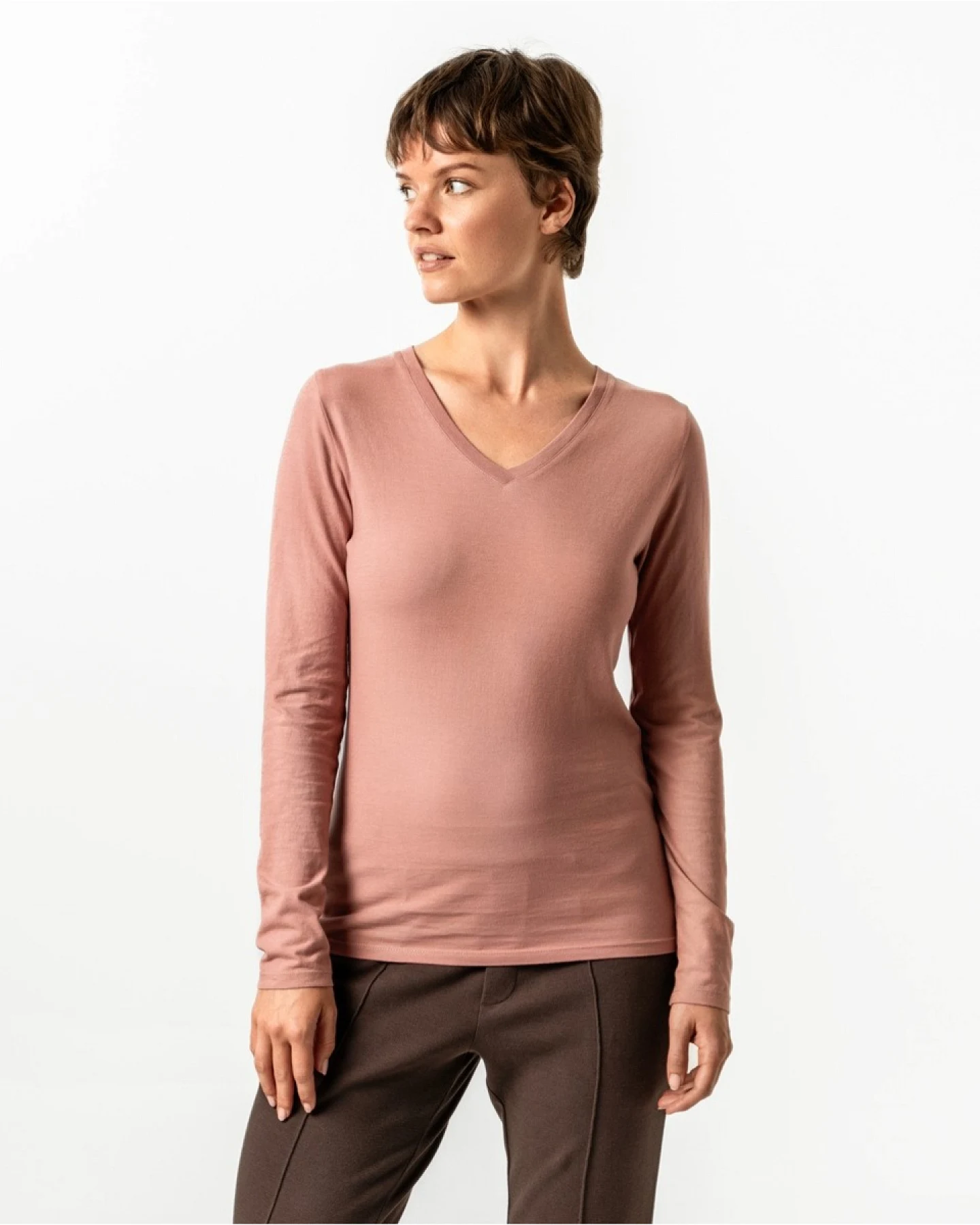 Living Crafts Langarm-Shirt "Tarana", Dried Rose S – Ansicht 2