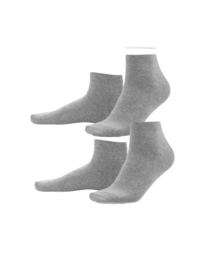 Living Crafts Sneaker-Socken "Curt", 2er-Pack, stone-grey 39-42