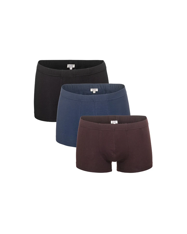 Living Crafts Herren-Pants "Sagon" 3er-Pack, Zinfandel/Navy/Black L