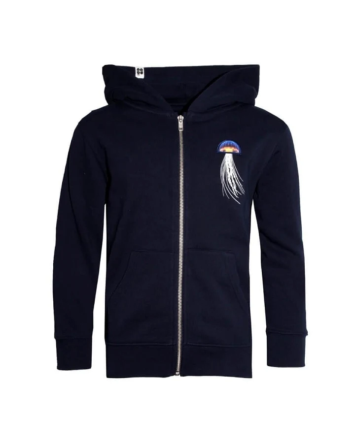 Kinder Zipper "Kwalle PÄP" navy 3-4 Jahre