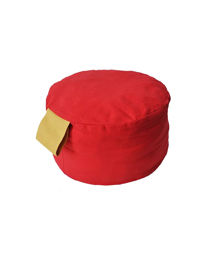 Pouff Dotti vier - rot/mais Ø 30 cm, Höhe 17 cm