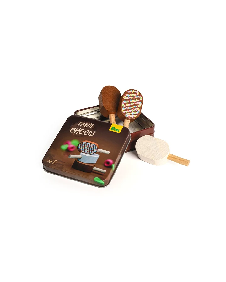 Eis Mini Chocis in der Dose 9x9x2,8cm