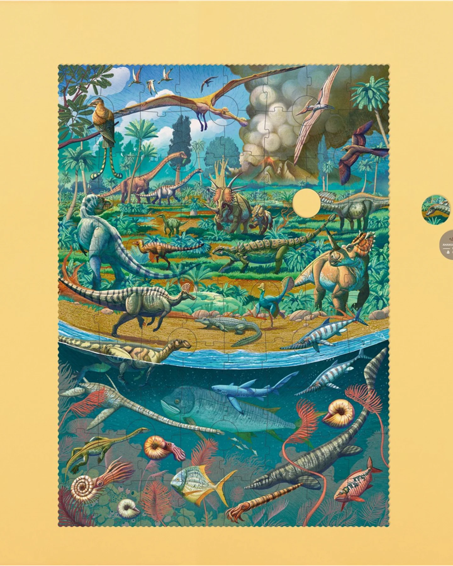 Age of Dinosaurs Puzzle 100 Teile, 32 x 85 cm – Ansicht 2