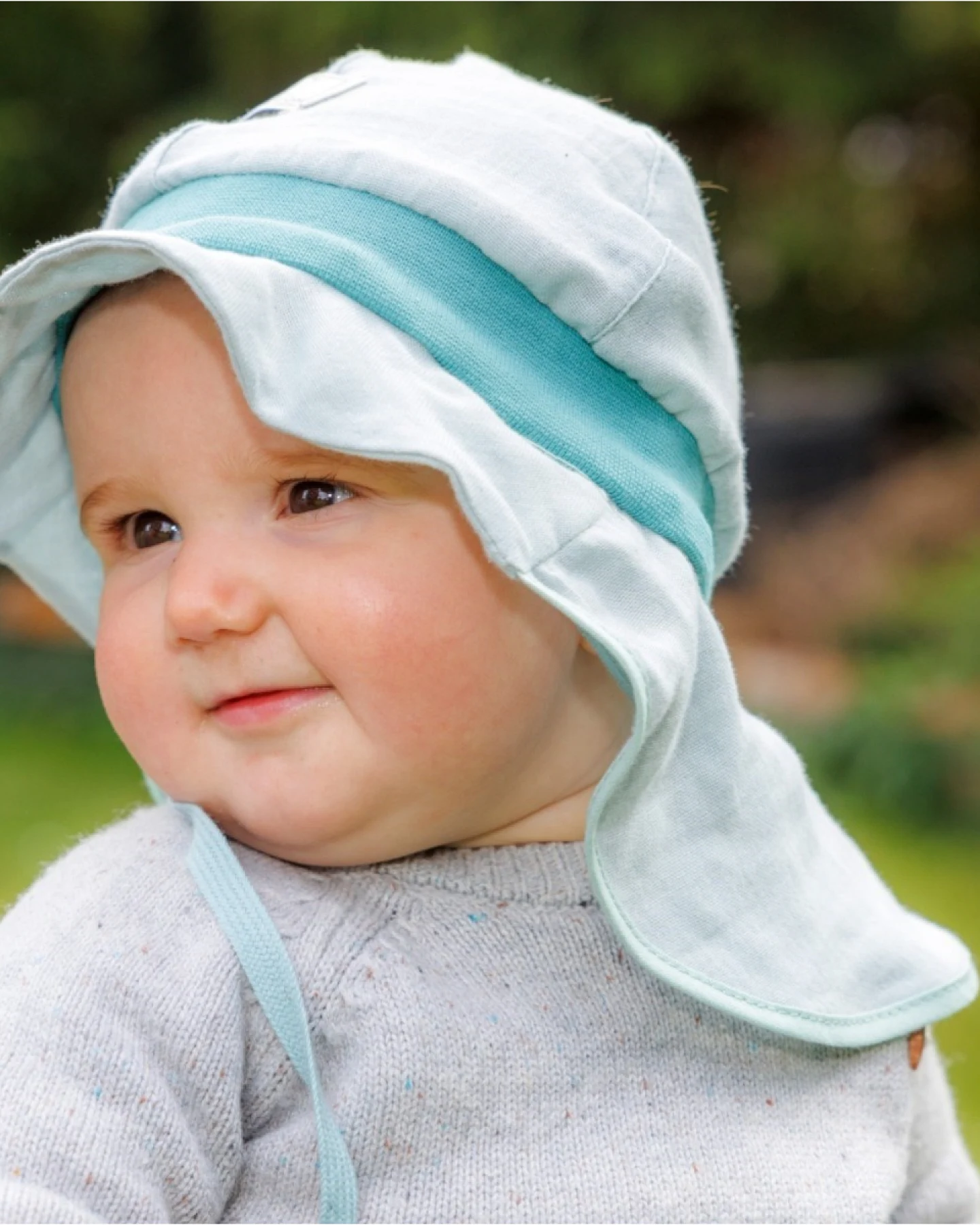 Pickapooh Kindermütze Strick Musselin blue surf Gr.52 – Ansicht 2