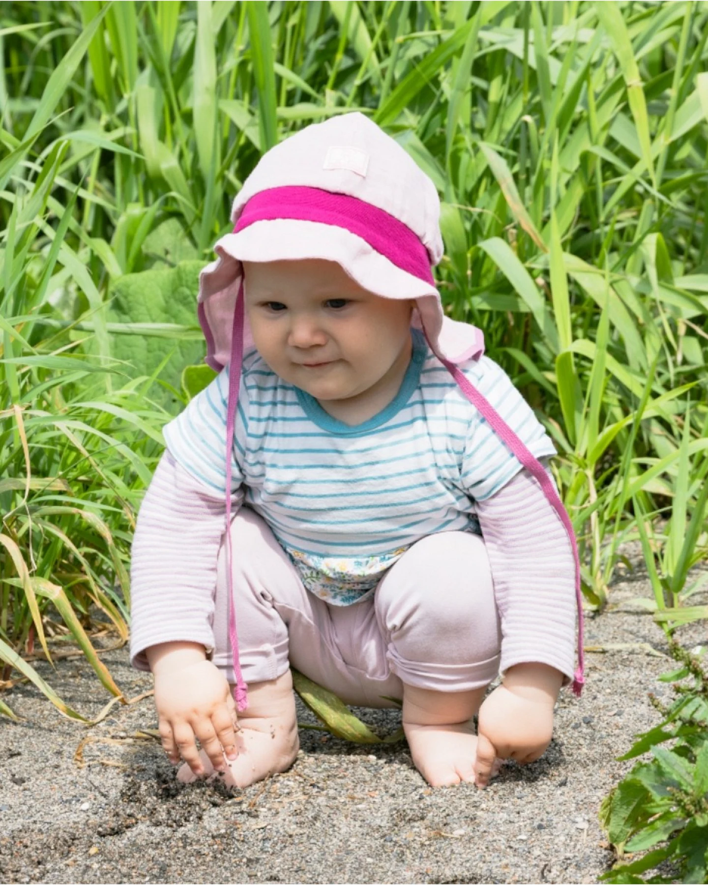 Pickapooh Kindermütze Strick Musselin mauve Gr.48 – Ansicht 2