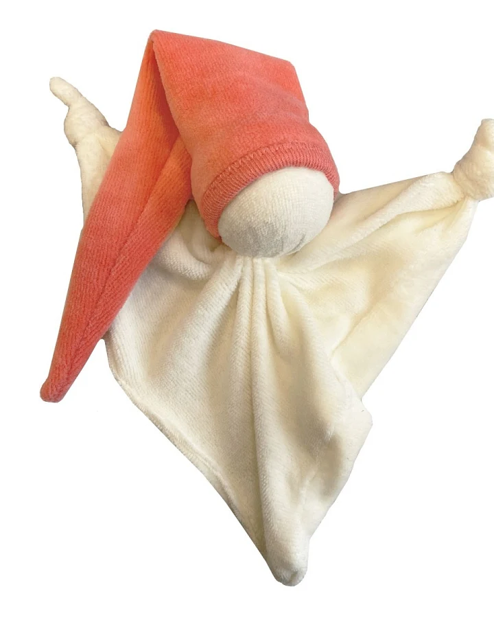 Knotenpüppchen Bio-Baumwolle orange Größe 17 cm