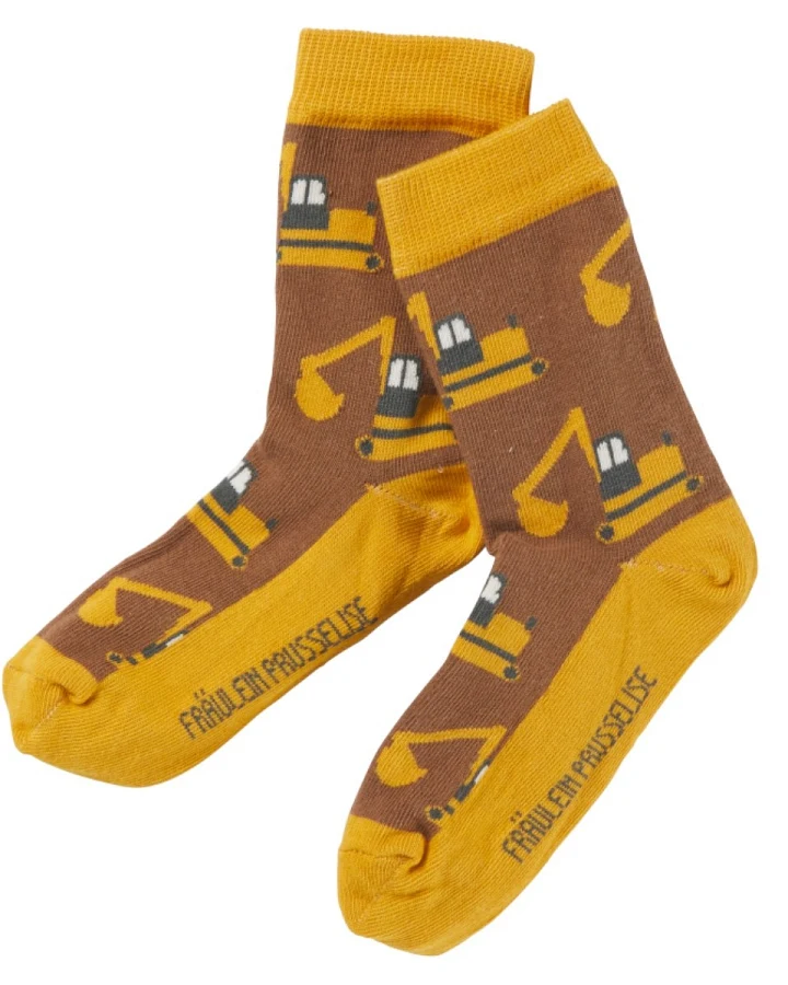 Kinder Socken Bagger braun Gr.23-26