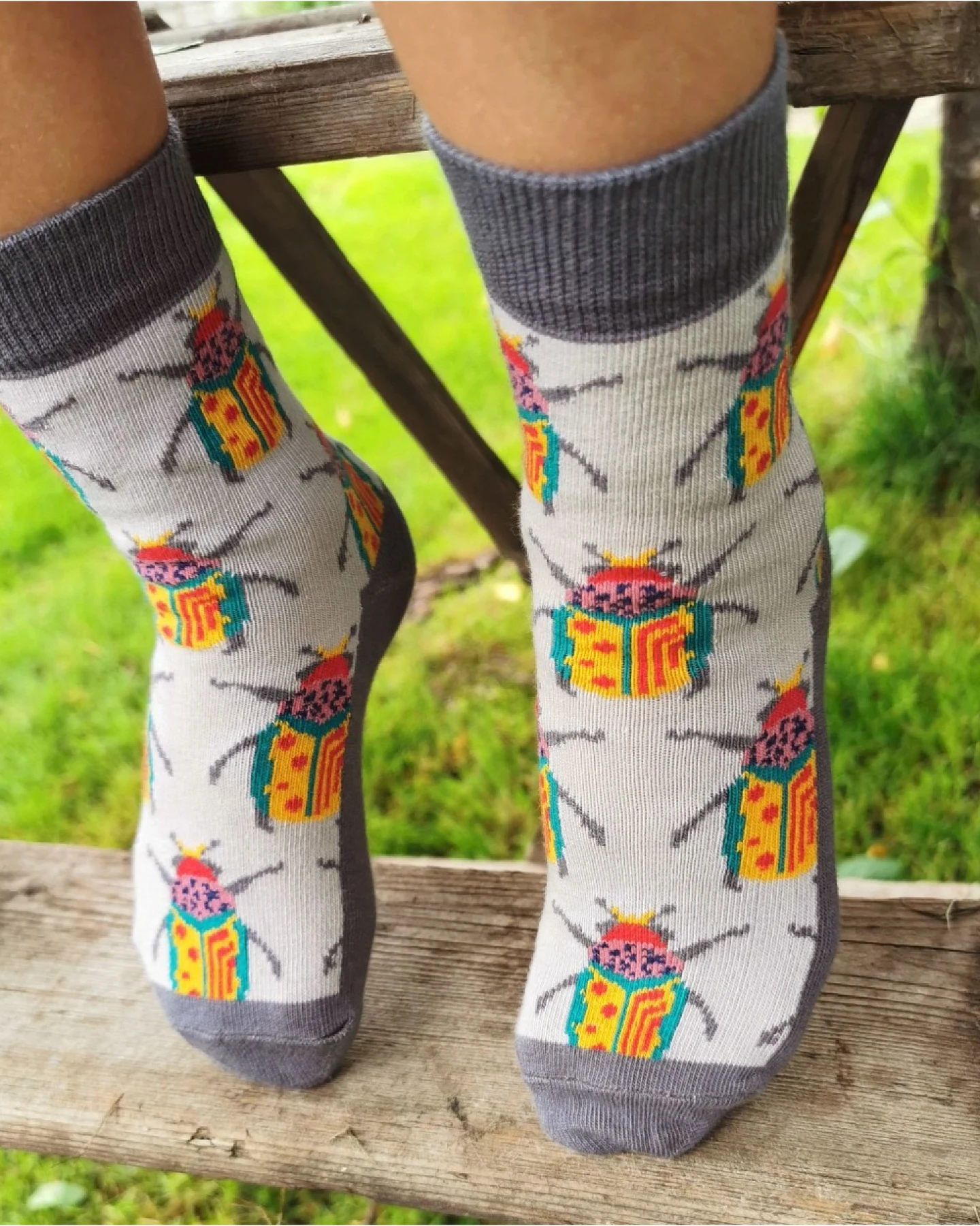 Baby- und Kindersocken Party Käfer Gr.23/26 – Ansicht 2